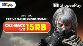 Momen Gajian Lebih Hemat! Top Up Game & Voucher di GOCpay Pakai ShopeePay Dapat Cashback 15RB