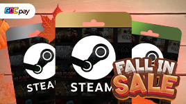 STEAM ที่ GOCpay ราคาถูกลงในช่วงโปรโมชั่น Autumn Sale
