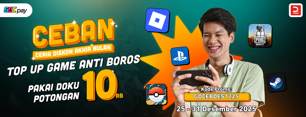 Tutup Tahun Tanpa Drama! Top Up Game & Voucher Potongan Langsung 10RB