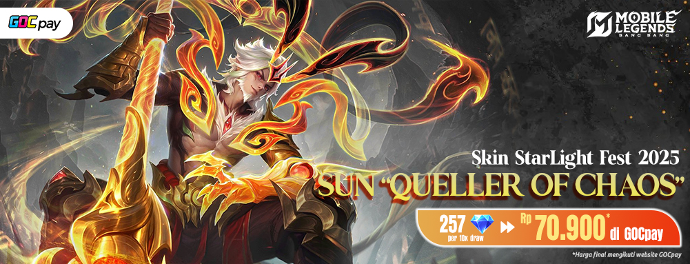 Queller of Chaos, Skin StarLight 2025 yang Bikin Sun Makin Dominan