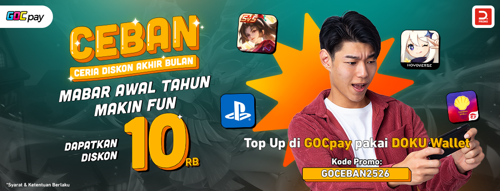 Promo DOKU CEBAN Bikin Mabar Awal Tahun Lebih Fun